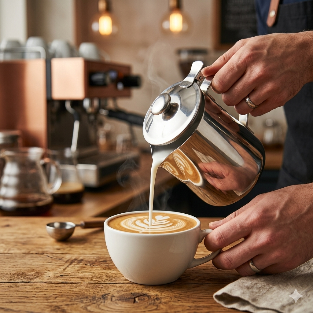 Süt Çay Kahve Potu Peacher Kapaklı