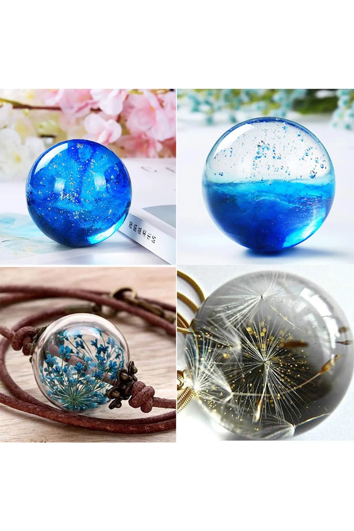 Epoksi Silikon Küre Kalıbı (2cm)