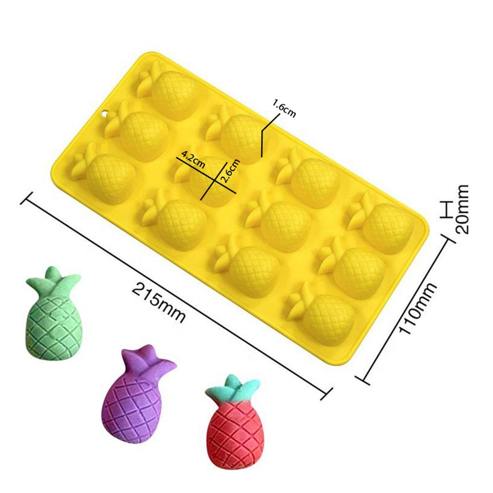 Silikon Kek Kalıp Ananas Kalıbı Şeker Hamuru Jelibon Silikon Kalıbı