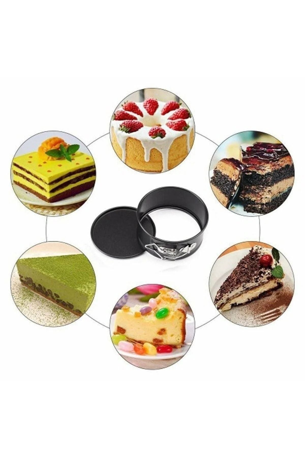 Patisse Yuvarlak Kelepçeli Altı Çıkabilen Pasta-kek Kalıbı - 20 cm