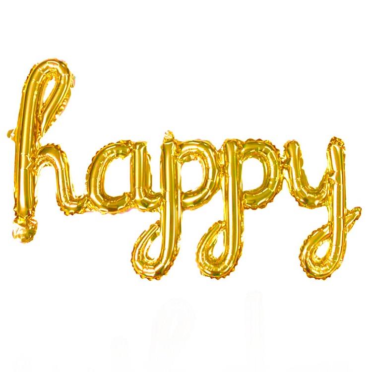 Gold Happy Birthday Folyo Balon