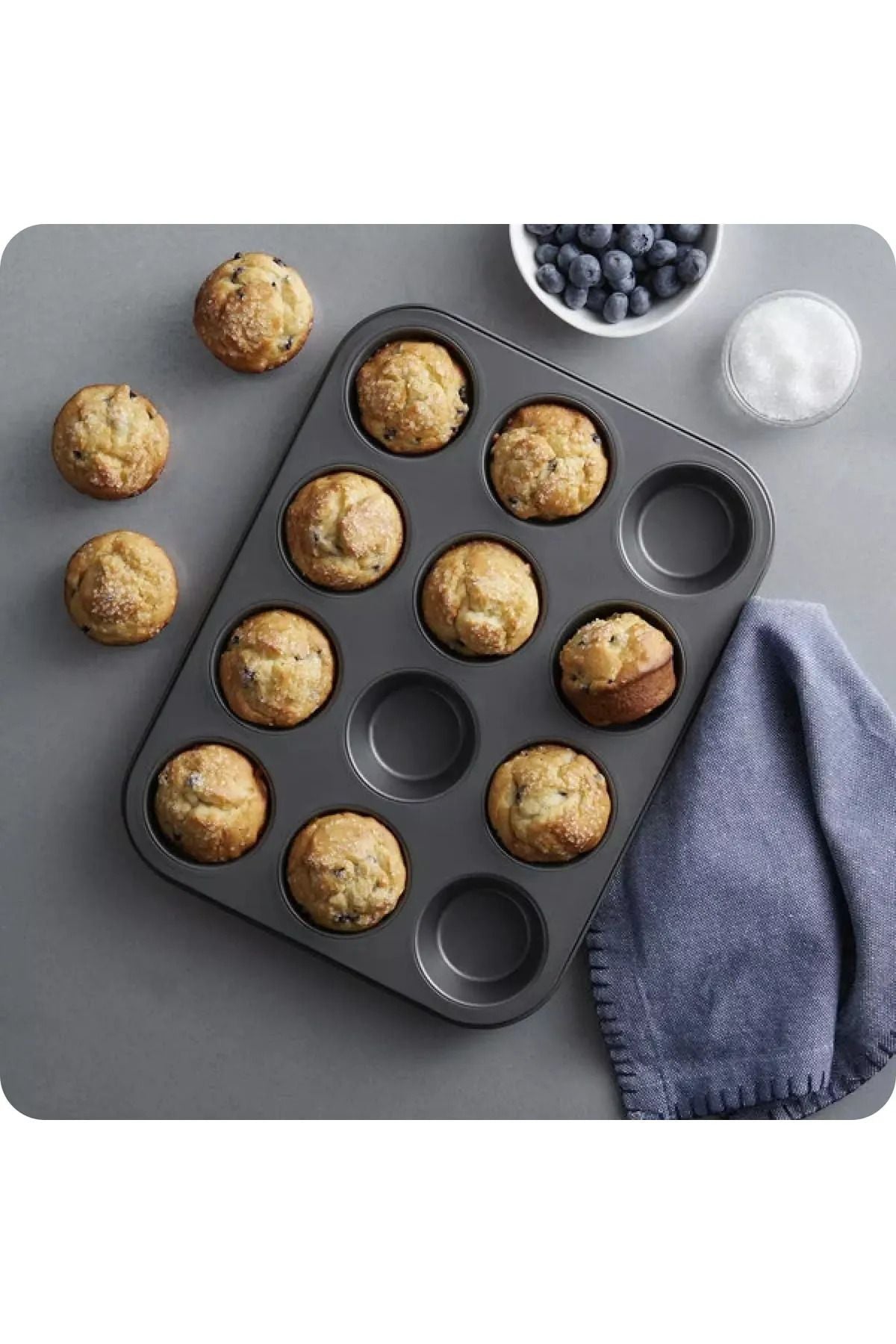 Muffin Yanmaz Tepsi Cupcake Tepsi 12'li
