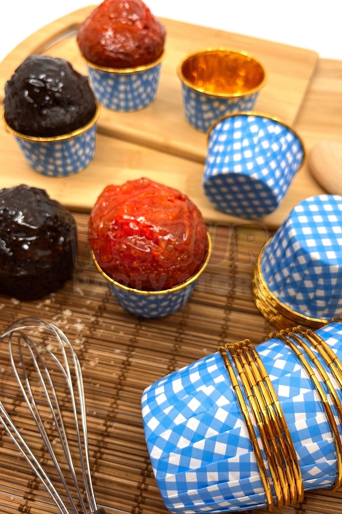 Muffin Cupcake Kalıbı İçi Gold Maviekosel Renk 25 Adet