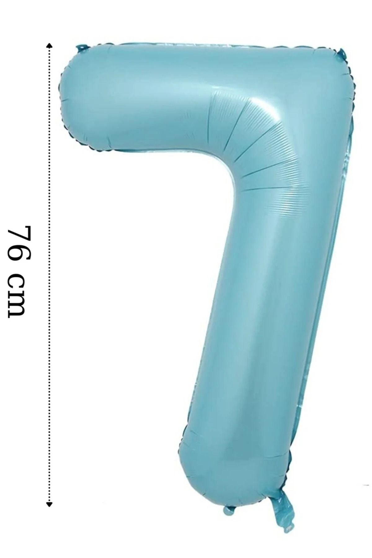 Folyo Balon 7 Rakamı Helyum Balon Mavi Renk