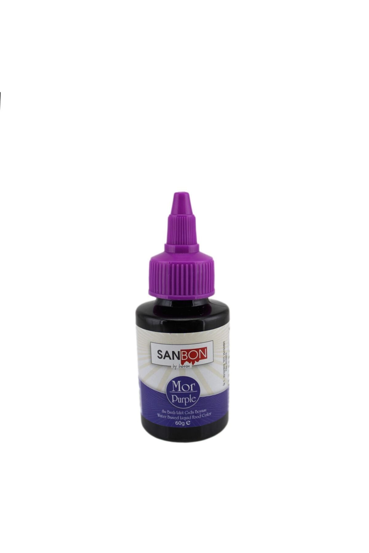 Gıda Boyası Su Bazlı Likit Sıvı Gıda Boyası 60 Gr Mor Renk