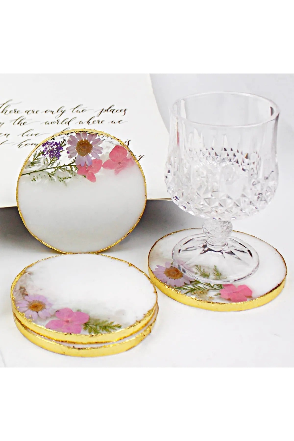 Epoksi Yuvarlak Daire Bardak Altlığı Silikon Kalıbı - 10cm