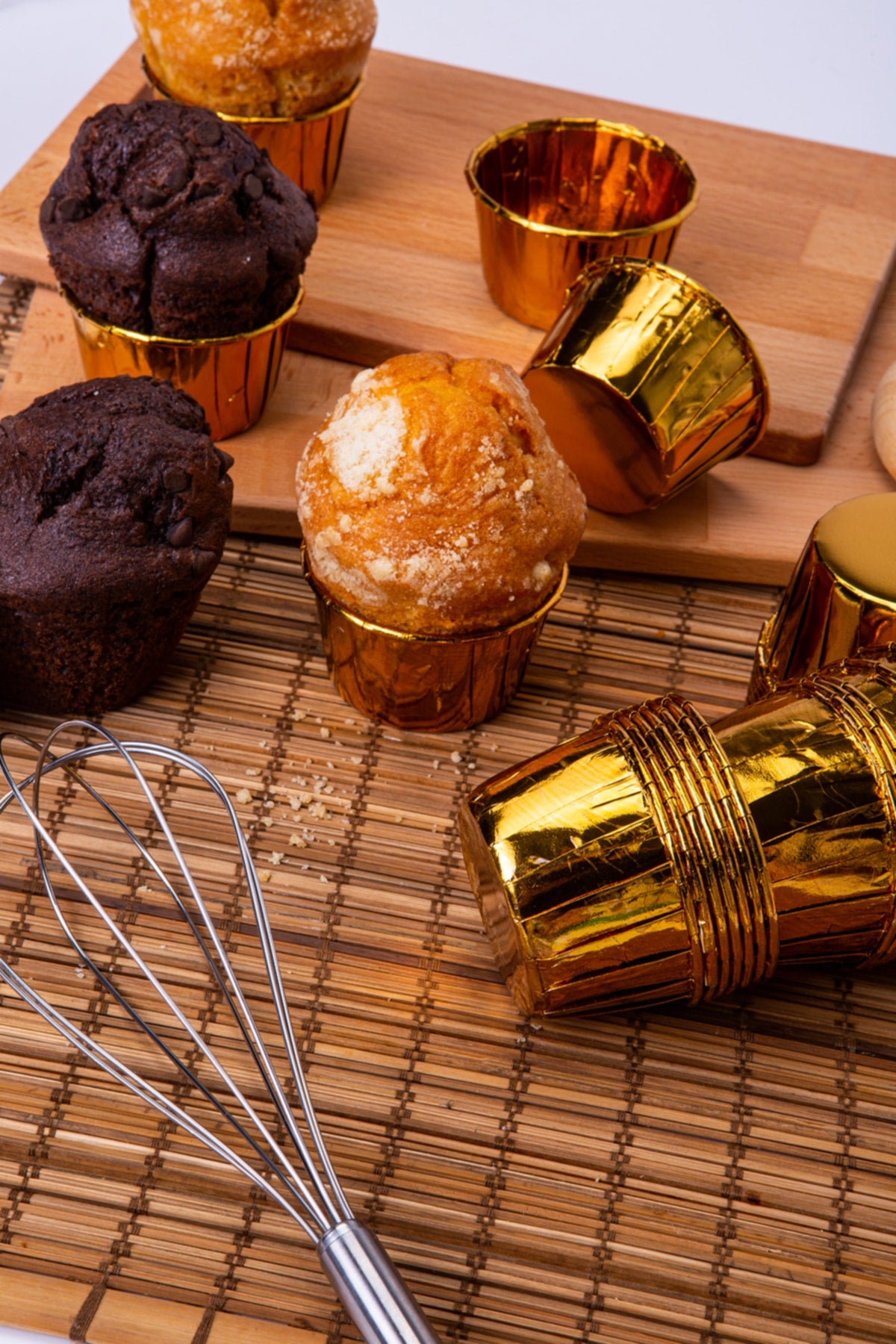 Muffin Cupcake Kalıbı İçi Gold Renk 25 Adet