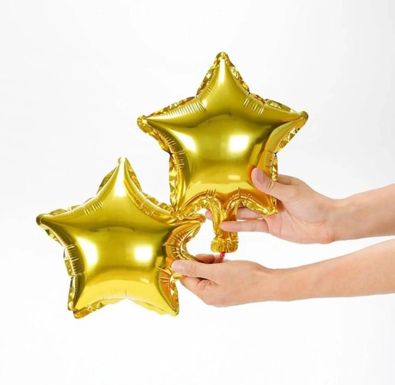Gold Yıldız Folyo Balon 5 Adet 10 inç
