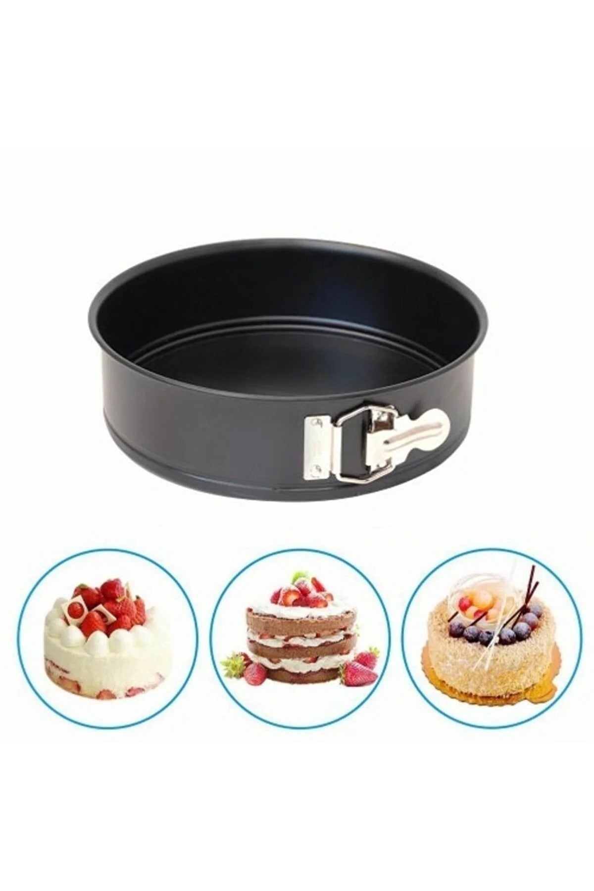 Patisse Yuvarlak Kelepçeli Altı Çıkabilen Pasta-kek Kalıbı - 20 cm