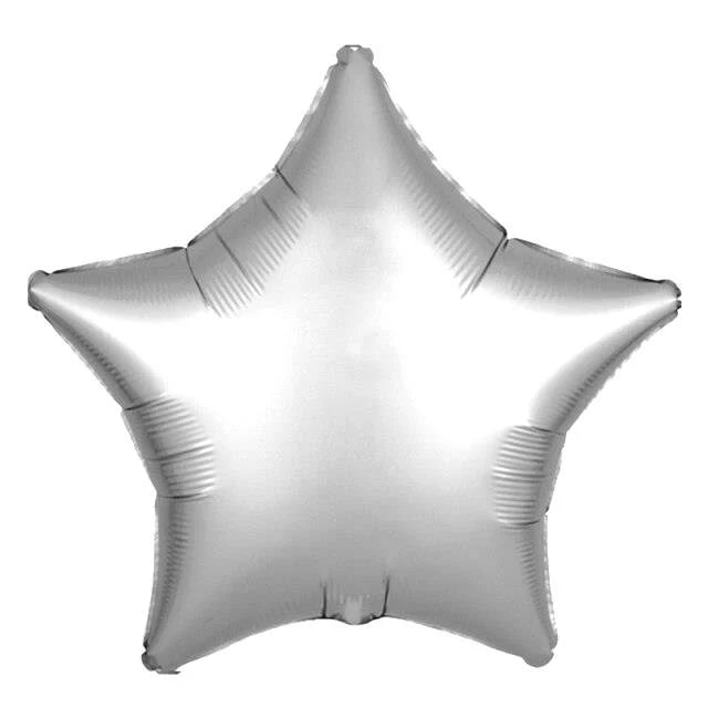 Gümüş Yıldız Folyo Balon 18 inc