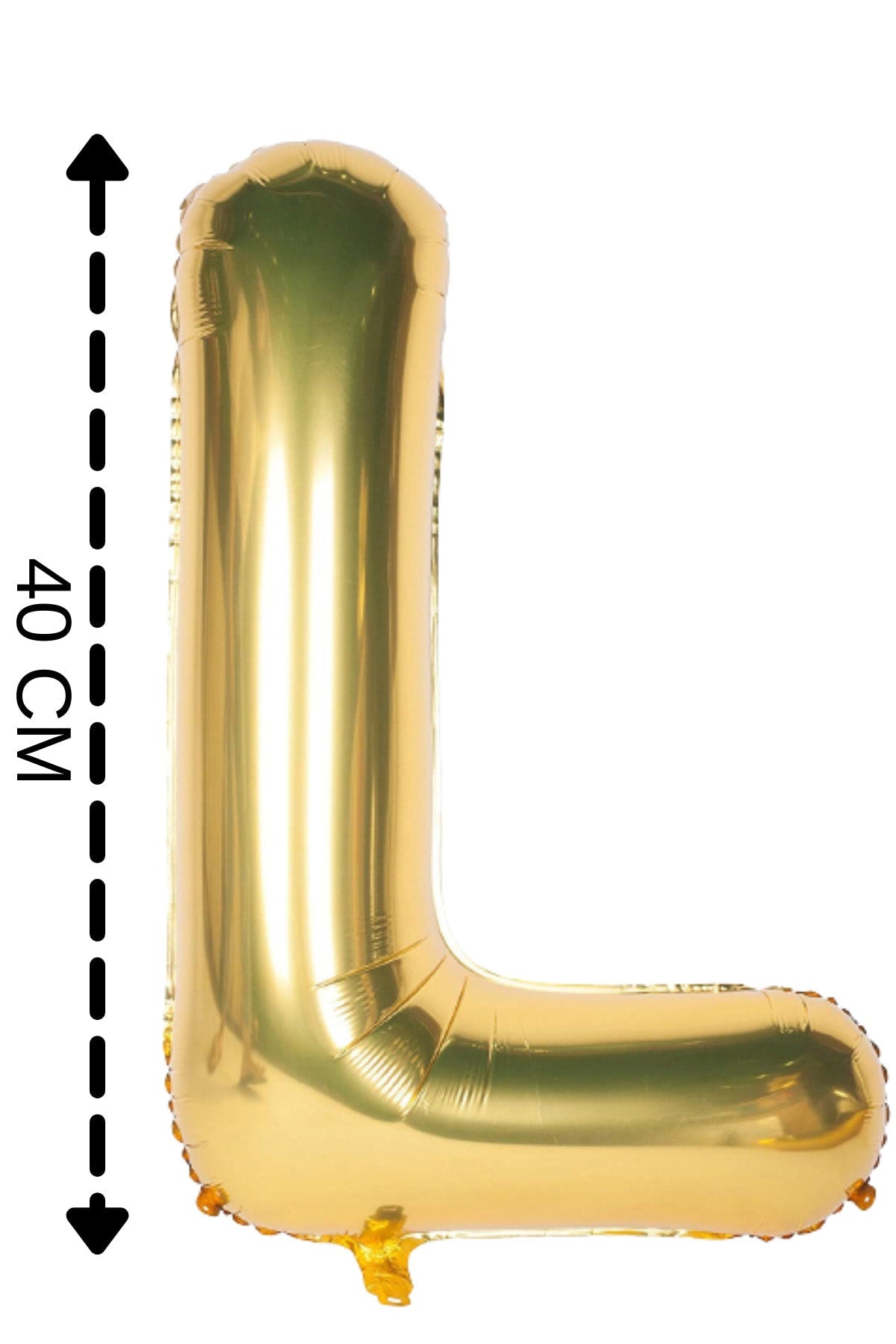 Folyo Balon L Harfi Helyum Balon 40 Cm Altın Renk