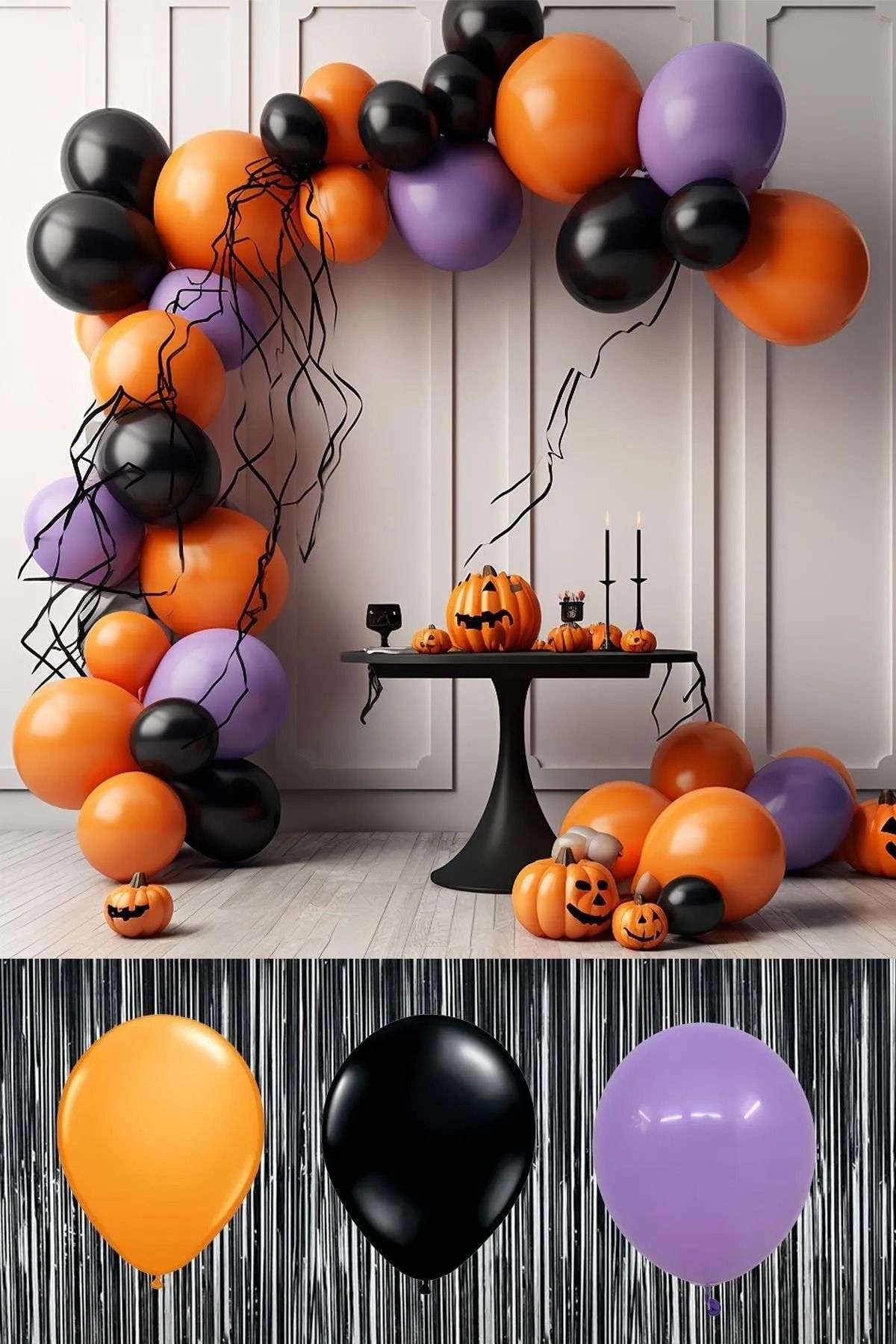 Halloween Cadılar Bayramı Temalı Balon Zinciri