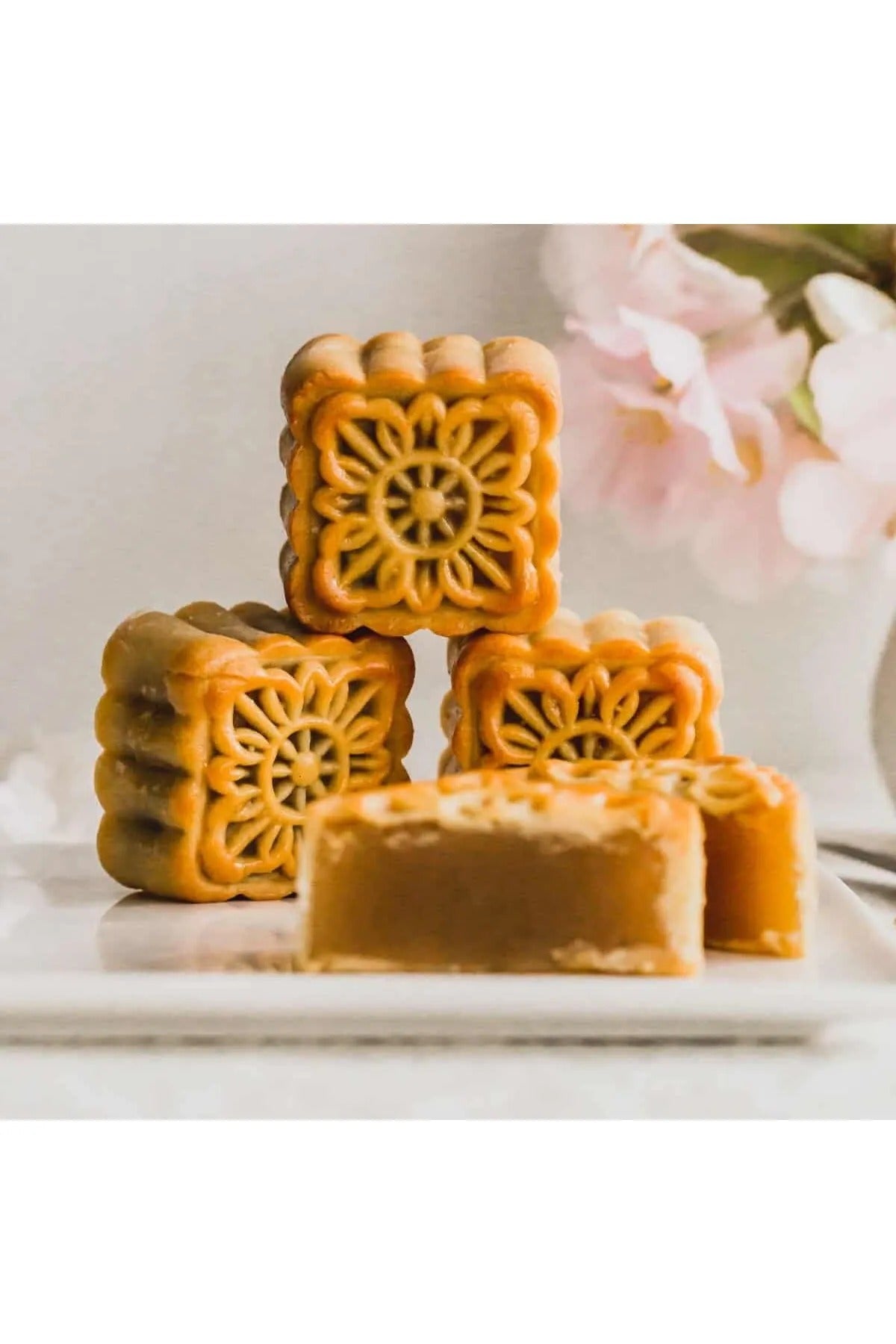 Kare Mooncake Basmalı 4 Lü Kopat Set Kurabiye Kek  Kalıbı