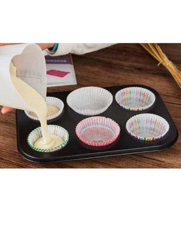 Metal Muffin ve Cupcake Tepsisi – Çok Amaçlı Fırın Tepsisi ve Kek Kalıbı 6'lı