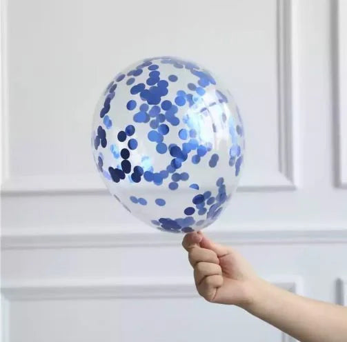 Mavi Şeffaf Balon 12 Adet