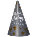 Happy Birthday Külah Şapka Gümüş 8'li