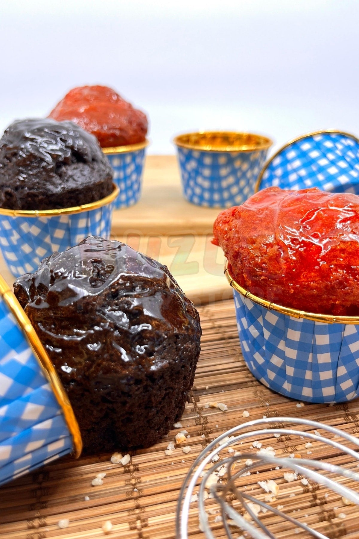 Muffin Cupcake Kalıbı İçi Gold Maviekosel Renk 25 Adet