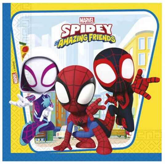 Örümcek Adam Spidey Temalı Peçete