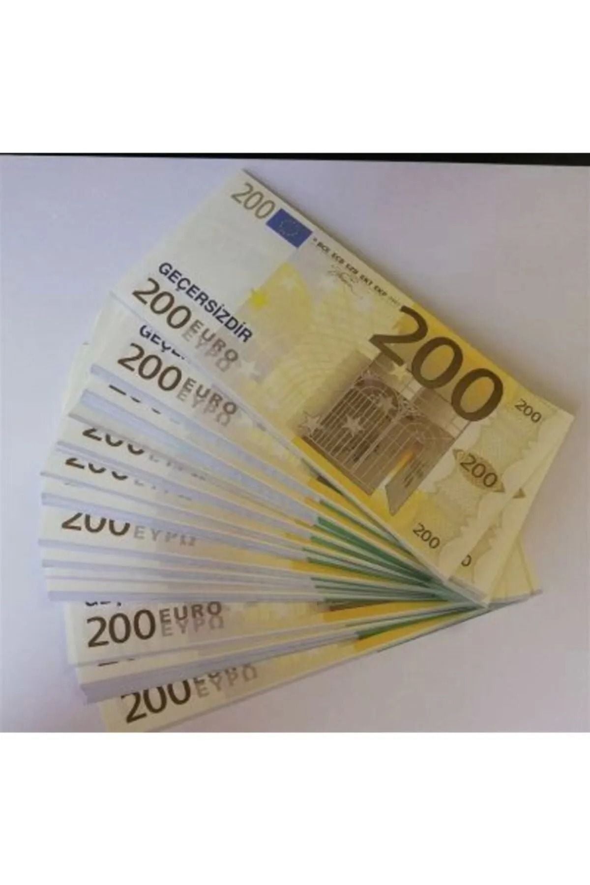 Geçersiz Düğün Sahte Şaka Oyun Parası 50 Adet 200 Euro