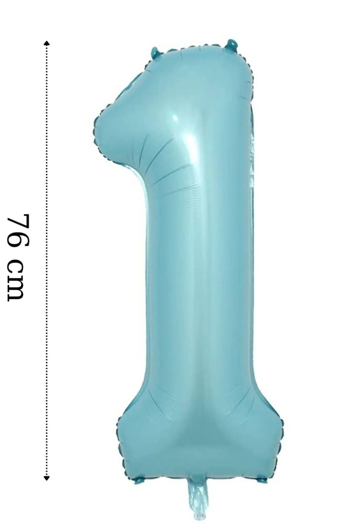 Folyo Balon 3 Rakamı Helyum Balon Mavi Renk