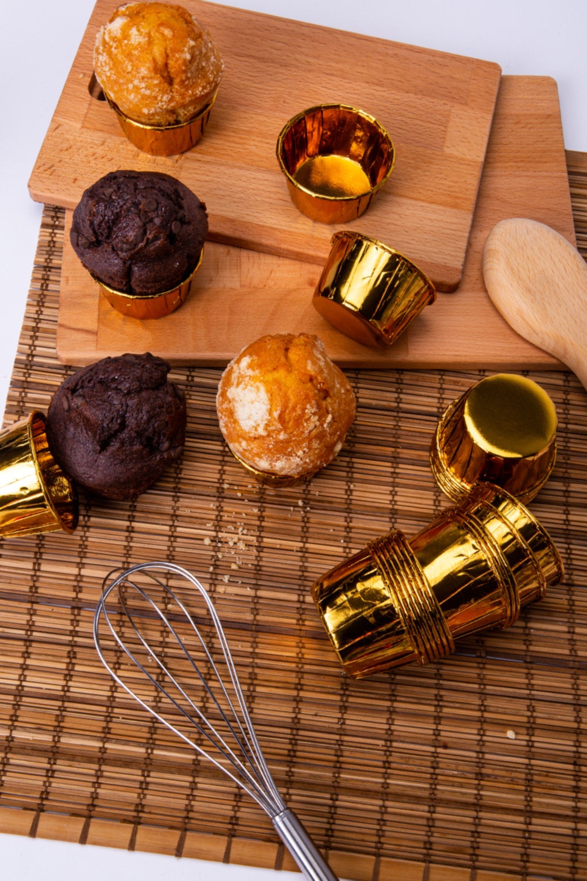 Muffin Cupcake Kalıbı İçi Gold Renk 25 Adet