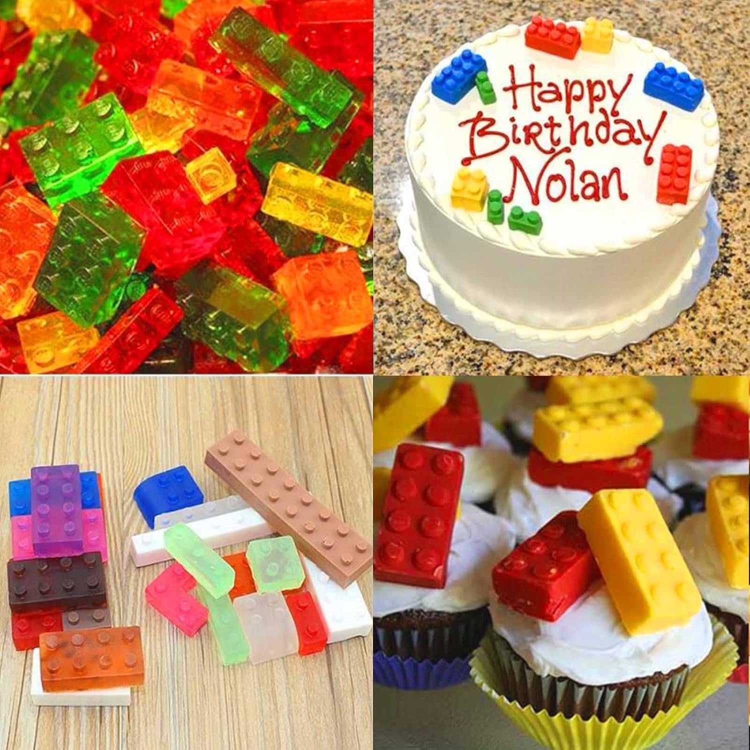 Silikon Düz Lego Çikolata Silikon Kalıbı