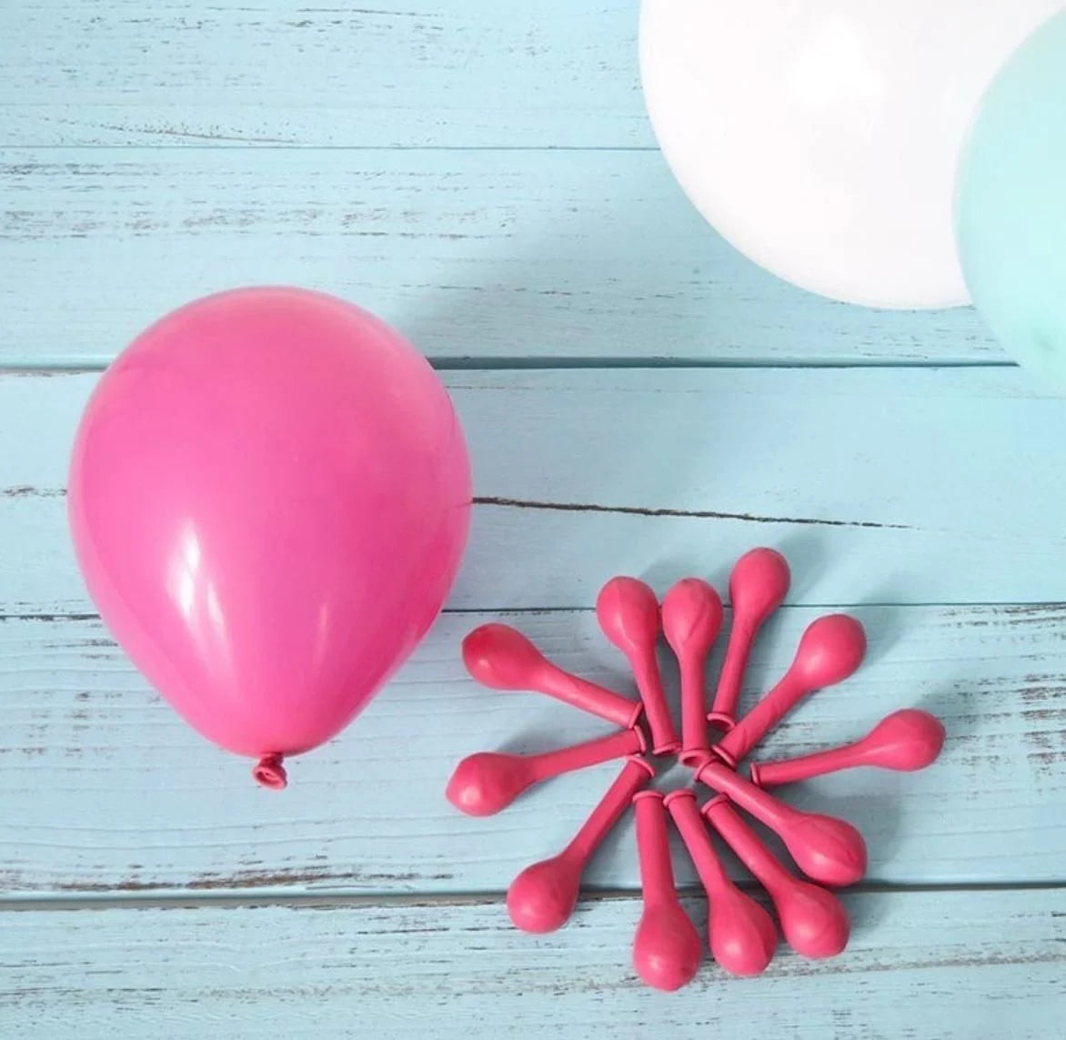 Fuşya Pastel Balon 100 Adet 5 İnç