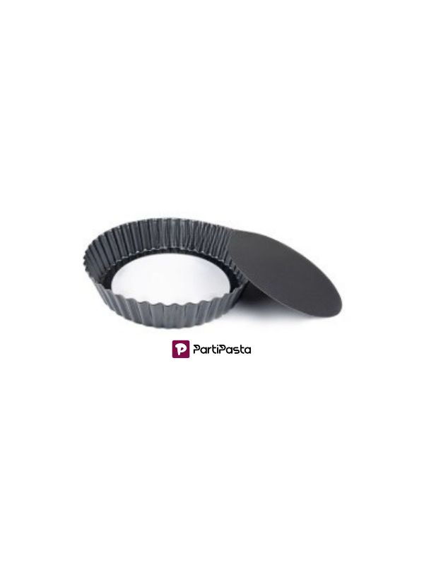 Yuvarlak Tabanı Çıkan Derin Tart Kalıbı 24X5,5 Cm