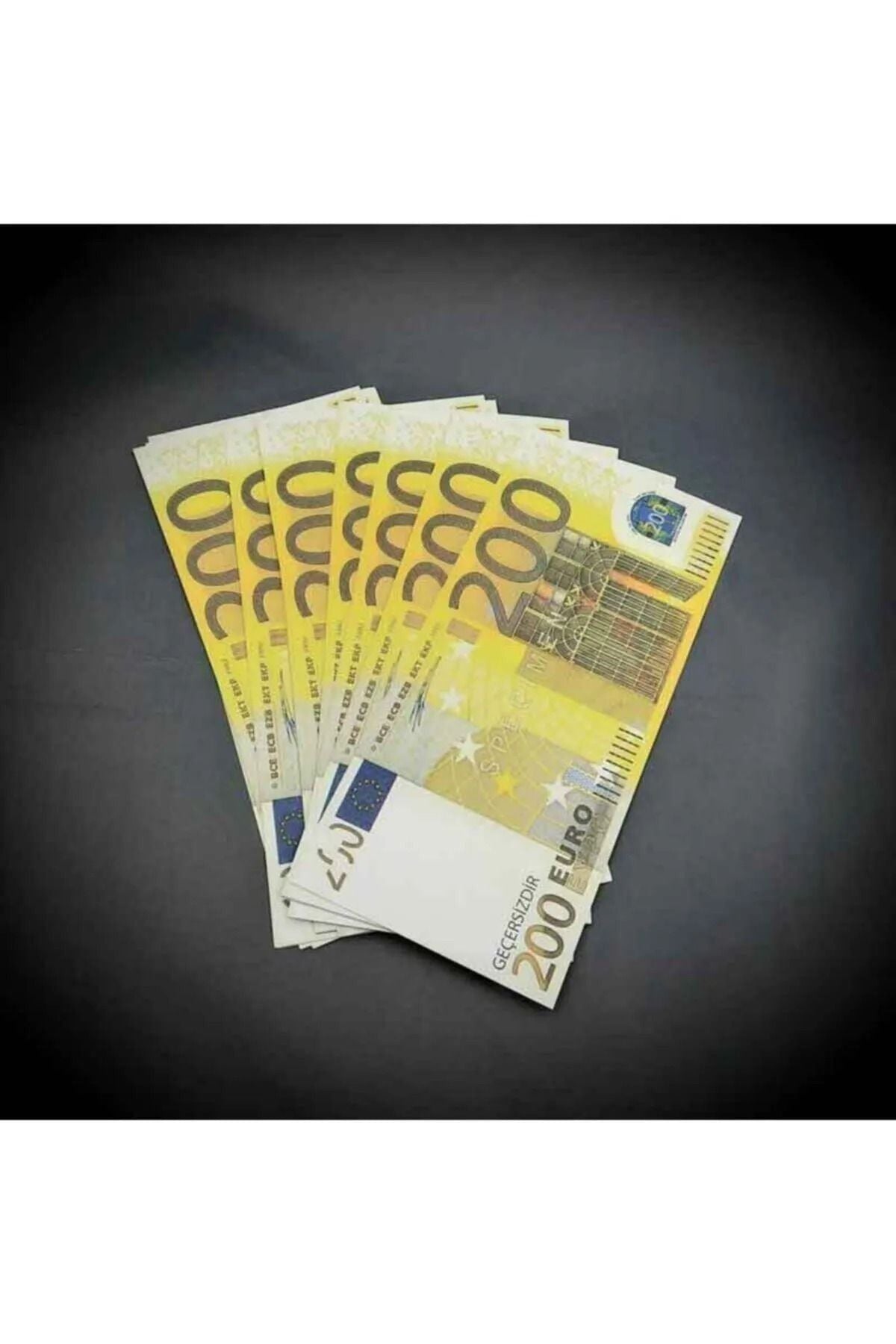 Geçersiz Düğün Sahte Şaka Oyun Parası 50 Adet 200 Euro