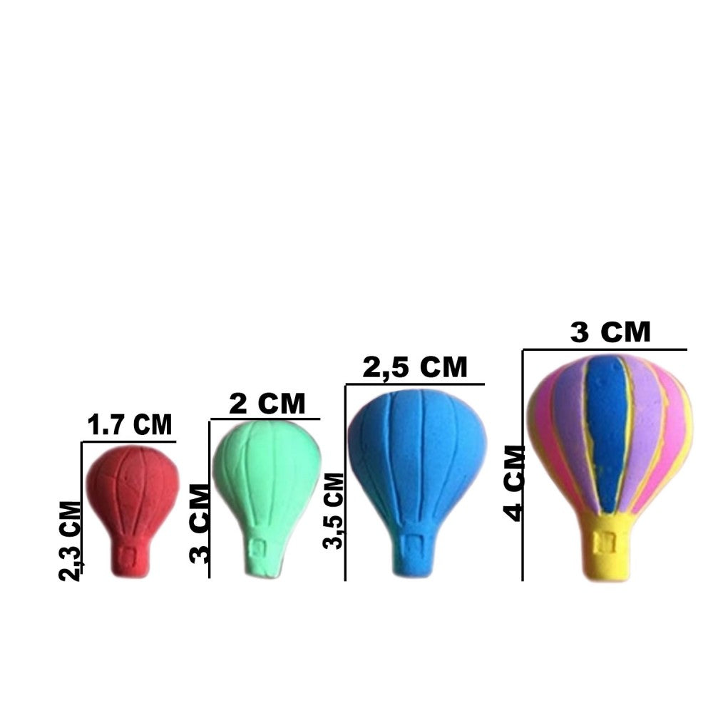 Dört Boy Uçan Balon Kapadokya Silikon Kalıp 4'lü