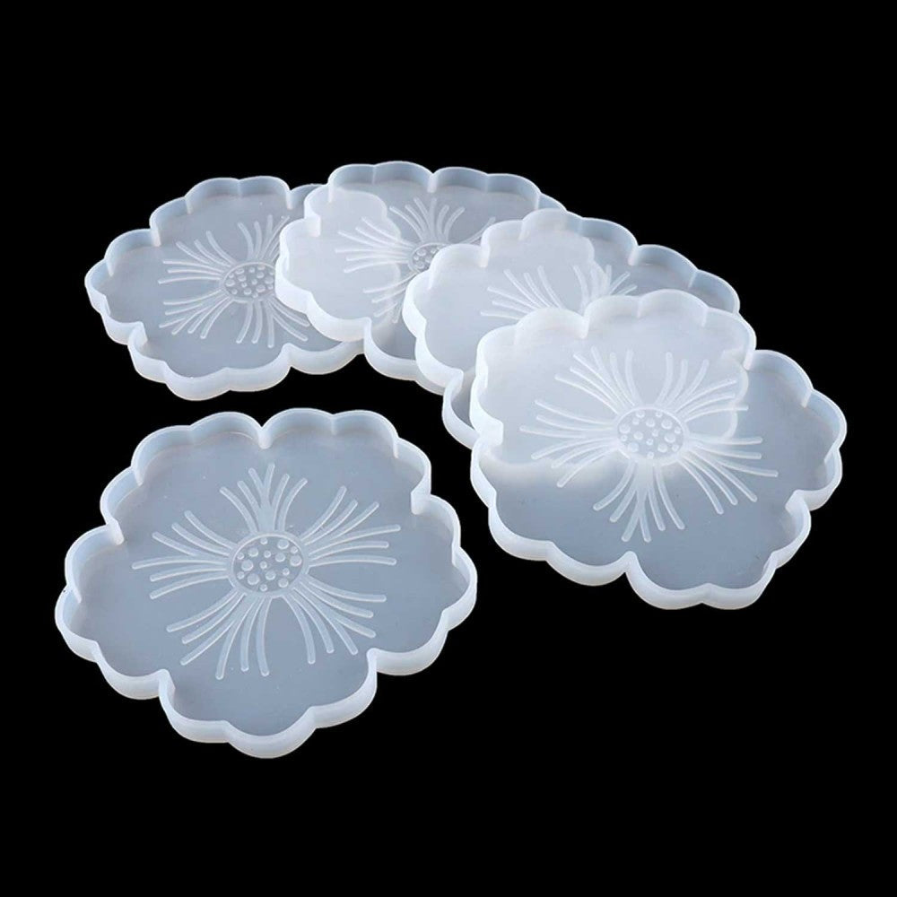 Epoksi Reçine İçin Silikon Kalıp Çiçek Kalıbı (12 CM)