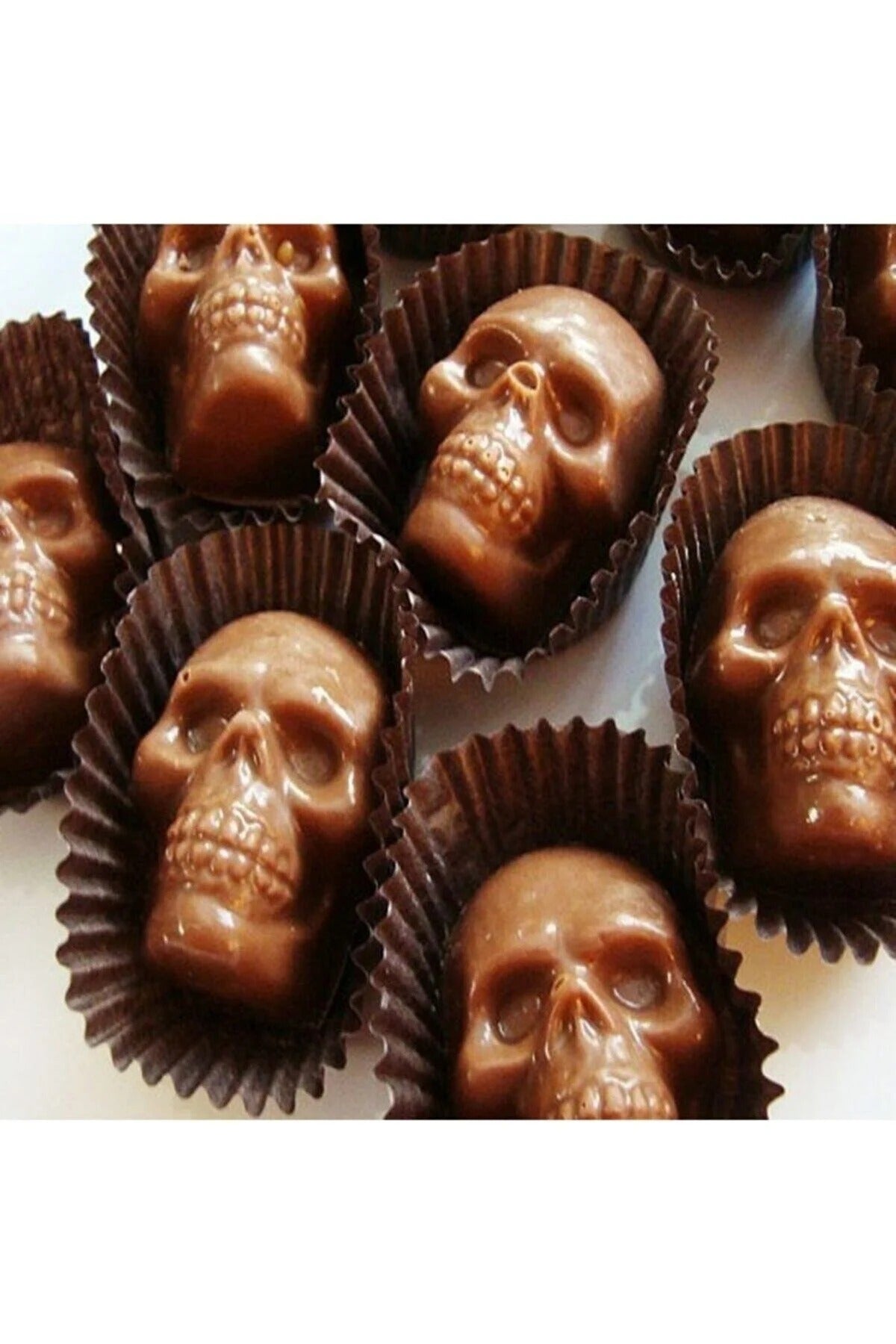 Tinky Winky Cadılar Bayramı Halloween Temalı Kuru Kafa Silikon Kek Çikolata Muffin Kalıbı