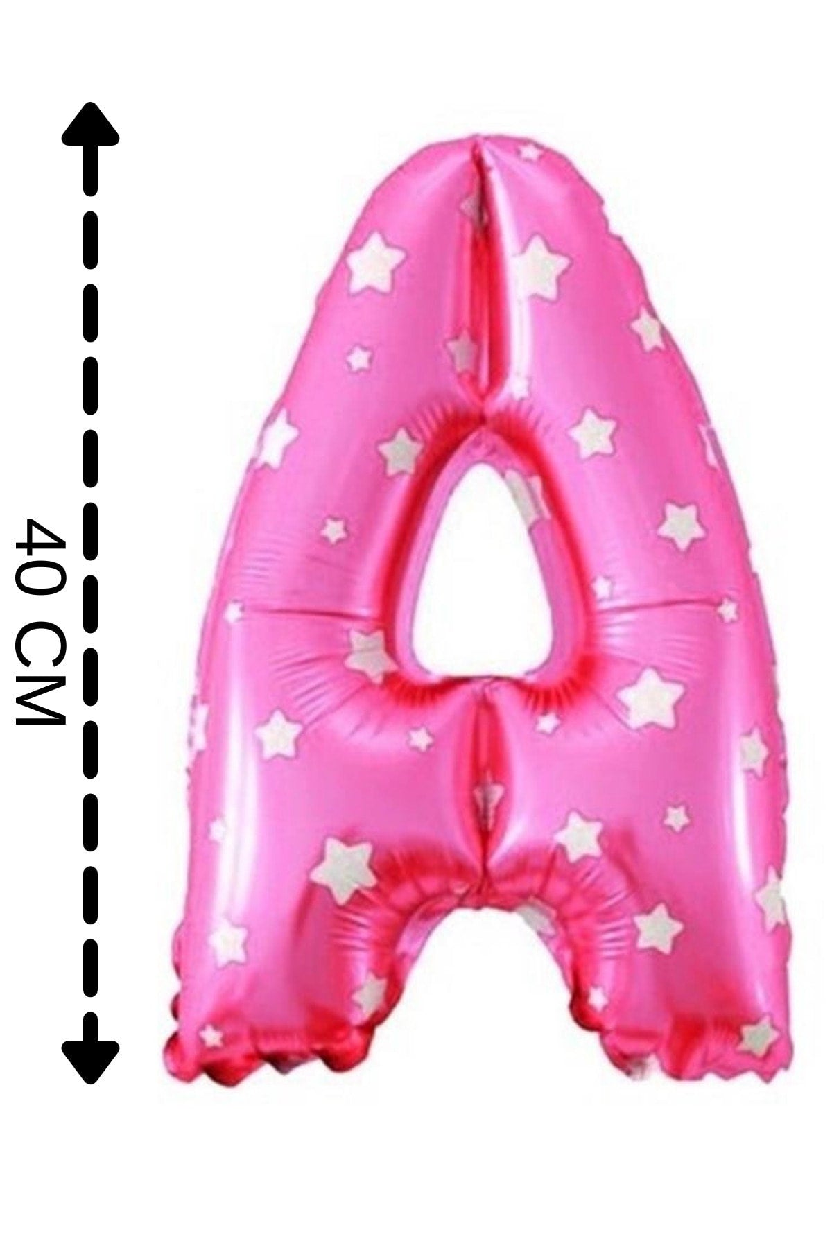 Folyo Balon A Harfi Helyum Balon 40 Cm Pembe Renk