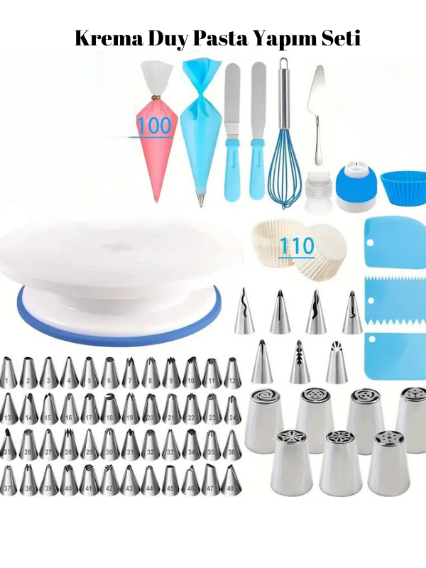 Krema Pasta Yapım Seti 260 Parça