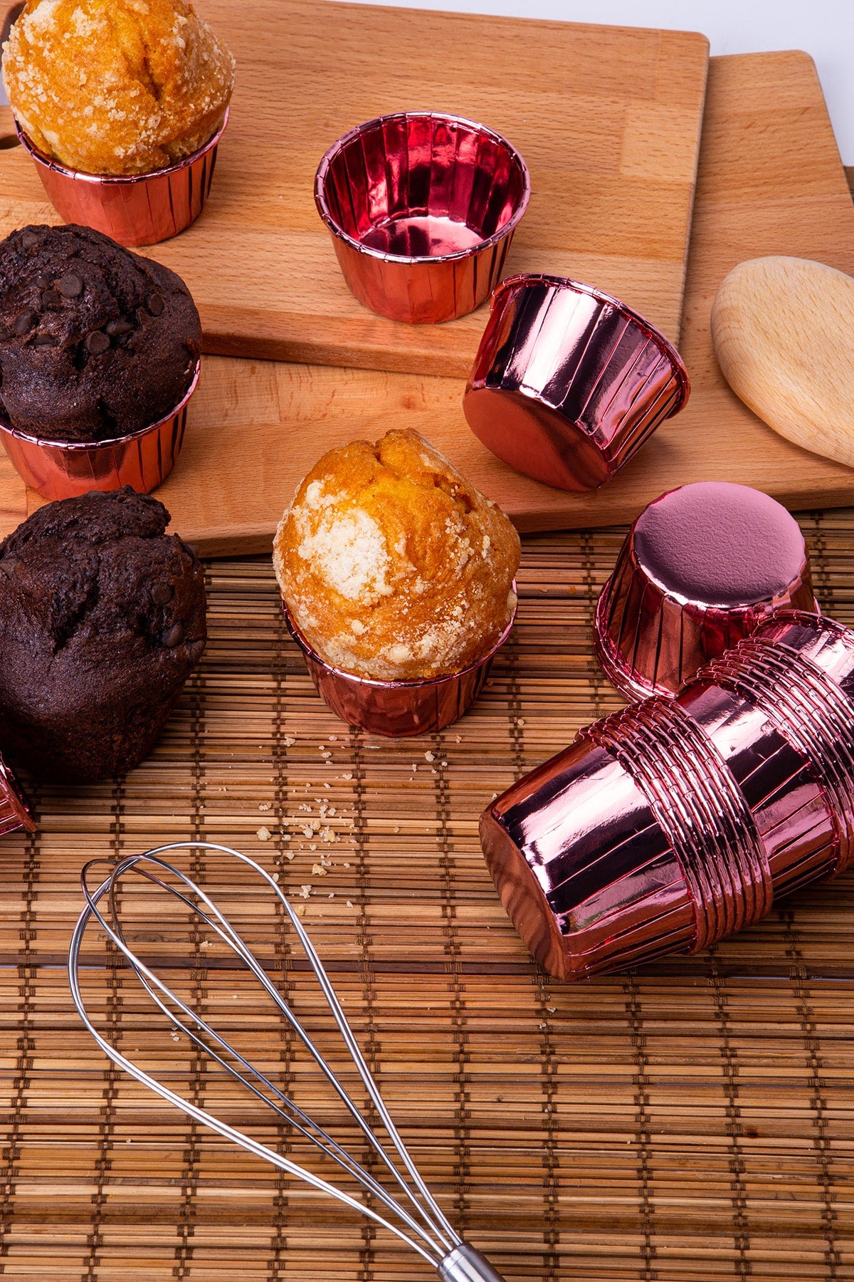 Muffin Cupcake Kalıbı İçi Gold Rose Renk 25 Adet