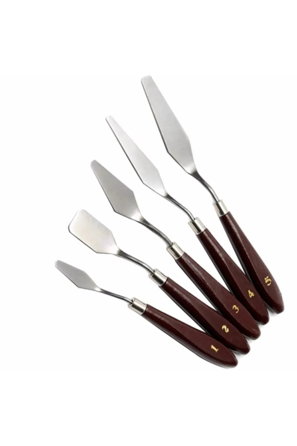 Resim Spatula Set, Metal Spatula 5'li Pasta Paleti (PAİNTİNG KNİFE)