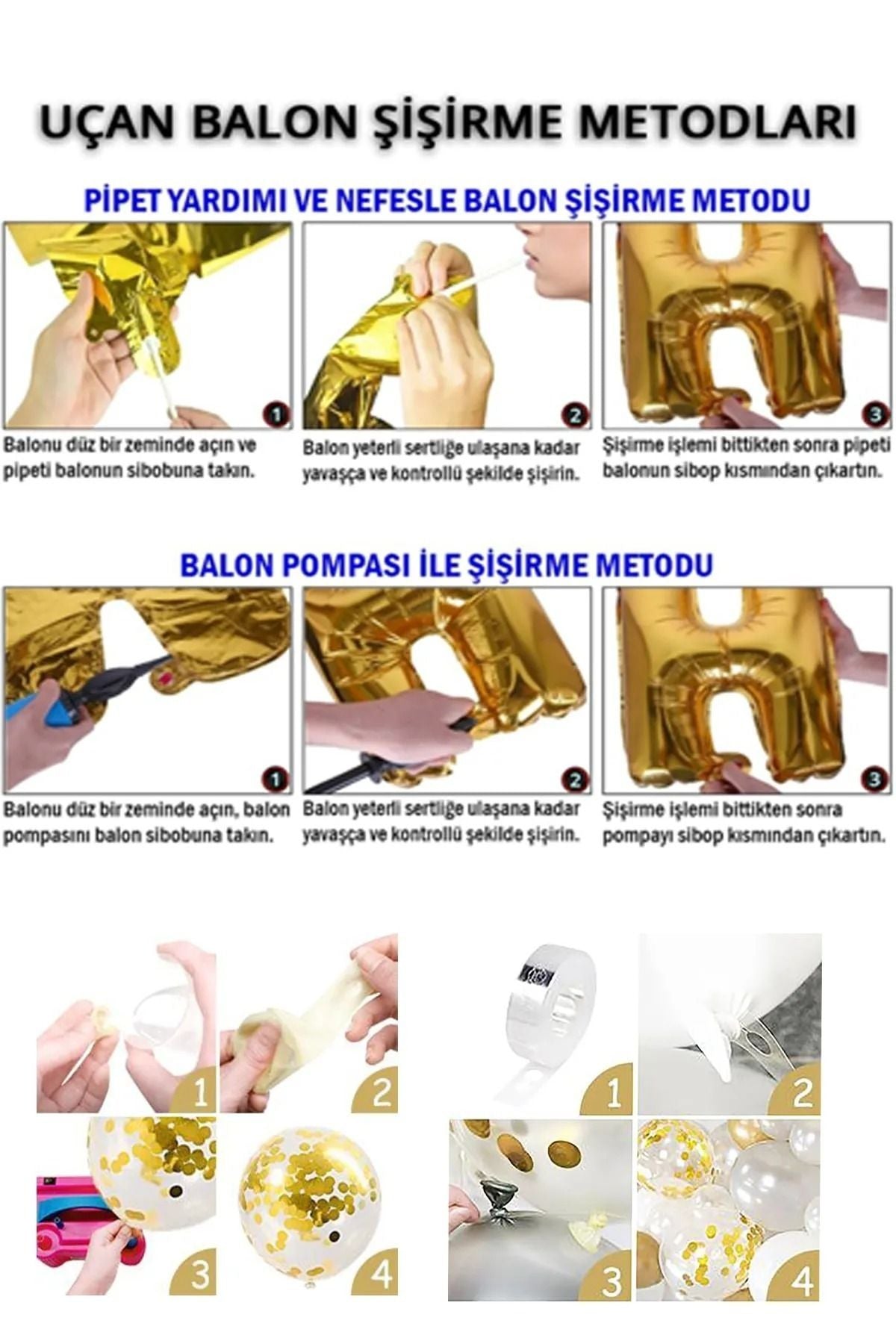 Gold Happy Birthday Yetişkin Parti Set Gold Beyaz Gri Metalik Balon Zincir