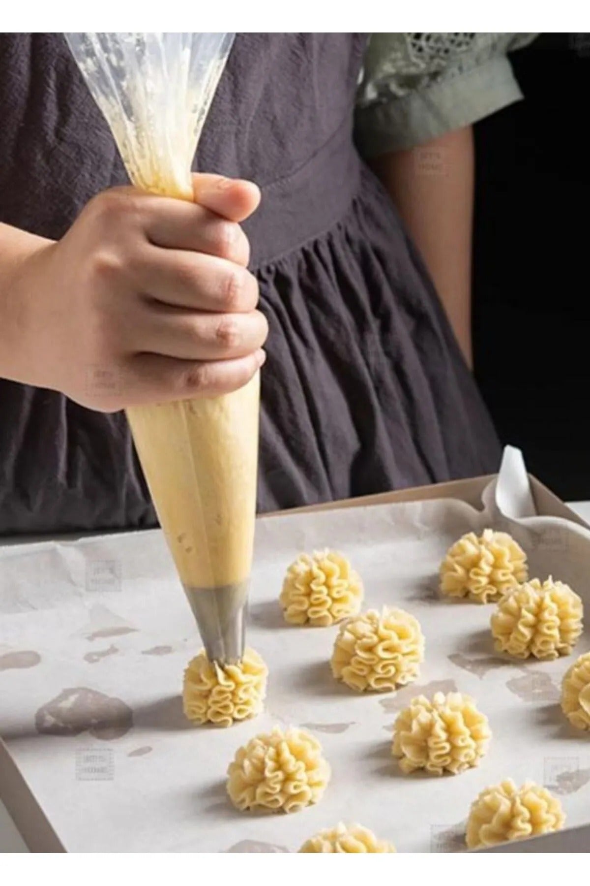 Krema Duyu Seti Büyük Boy Pasta Dolgu Kreması Paslanmaz Şanti Duyu Seti 24'lü