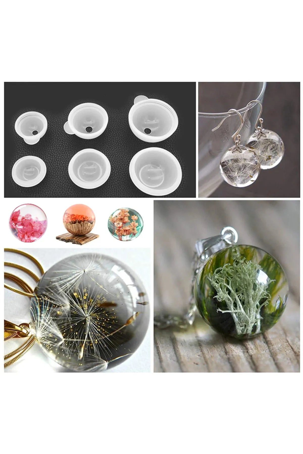 Epoksi Silikon Küre Kalıbı (2cm)