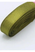 Kurdela Saten 2 cm Haki Renk 10 Metre Kurdele