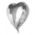 Gümüş Kalp Folyo Balon 34 inc