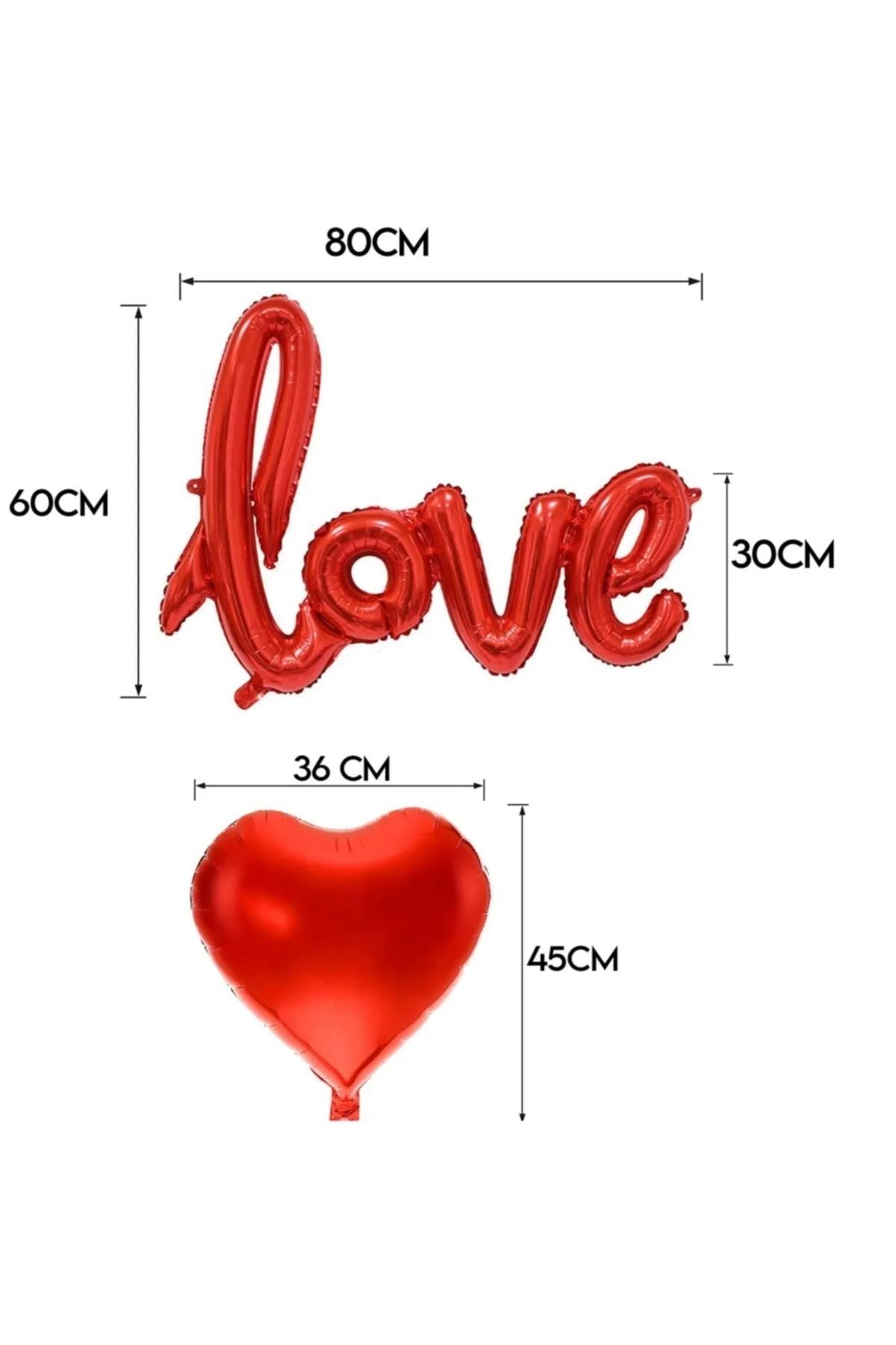 Kalp Mum, Love Ve Kalp Balon, Gül Yaprağı ,Tealight Mum Süsleme, Sevgililer Günü Seti