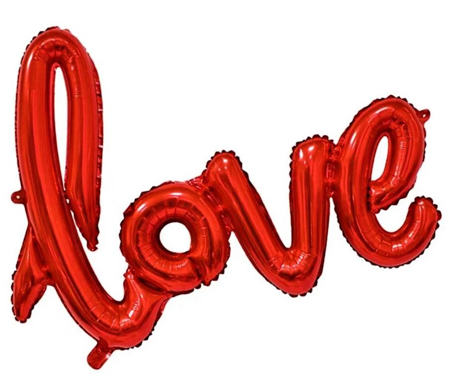 Love Kırmızı Folyo Balon 65x108 cm
