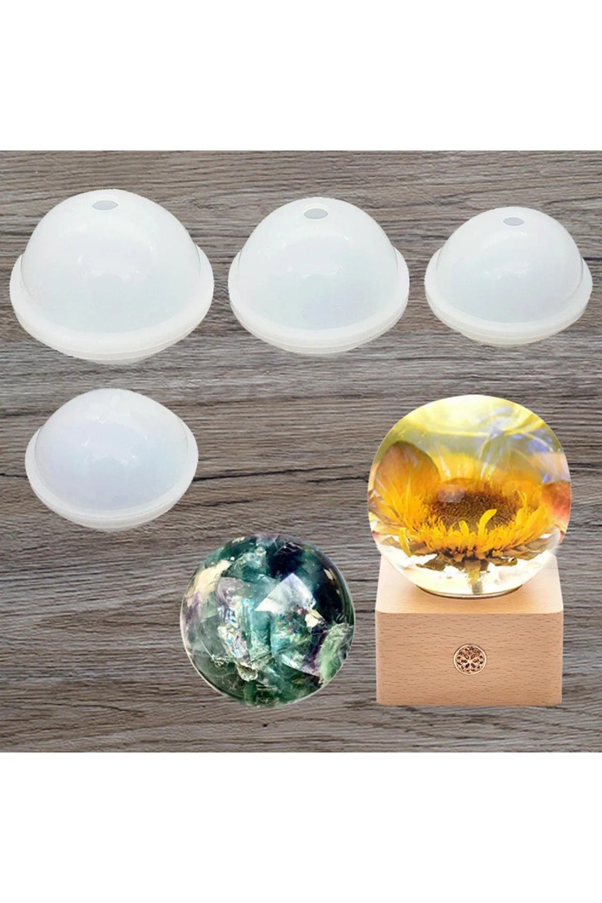 Epoksi Silikon Küre Kalıbı (2cm)