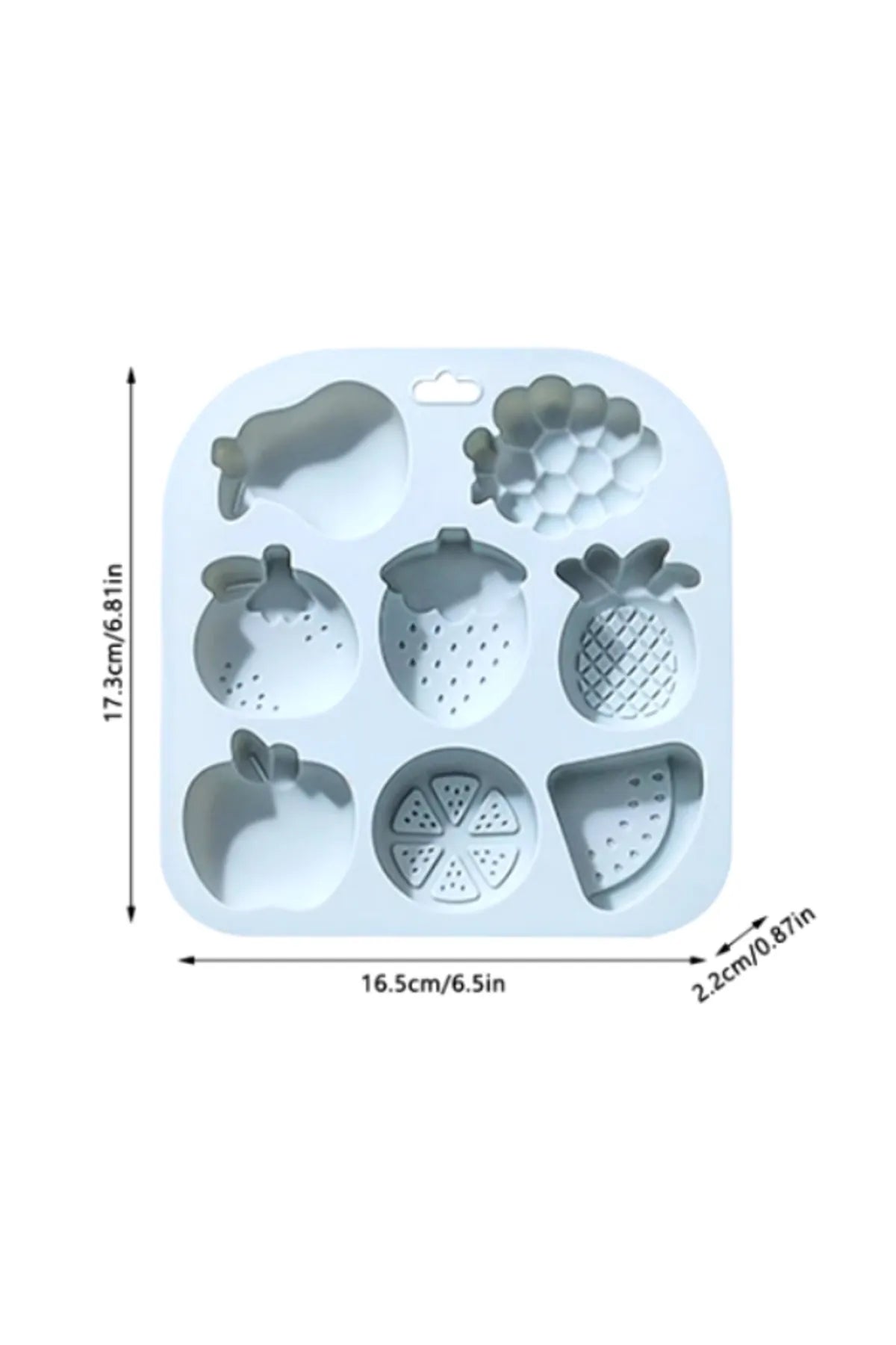 Meyve Desenli Mango Elma Armut Karpuz Çikolata Mum Sabun Kalıbı