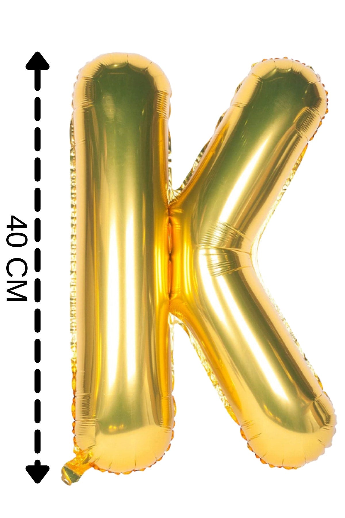 Folyo Balon K Harfi Helyum Balon 40 Cm Altın Renk