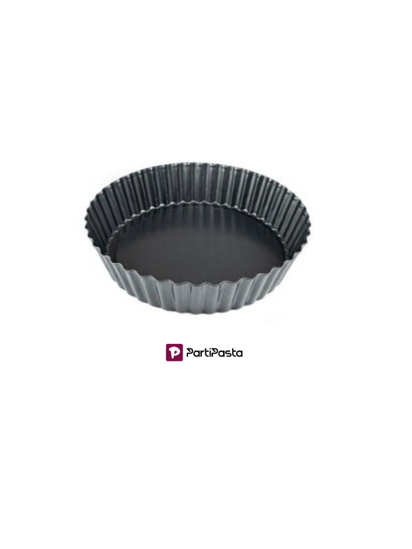 Yuvarlak Tabanı Çıkan Derin Tart Kalıbı 24X5,5 Cm
