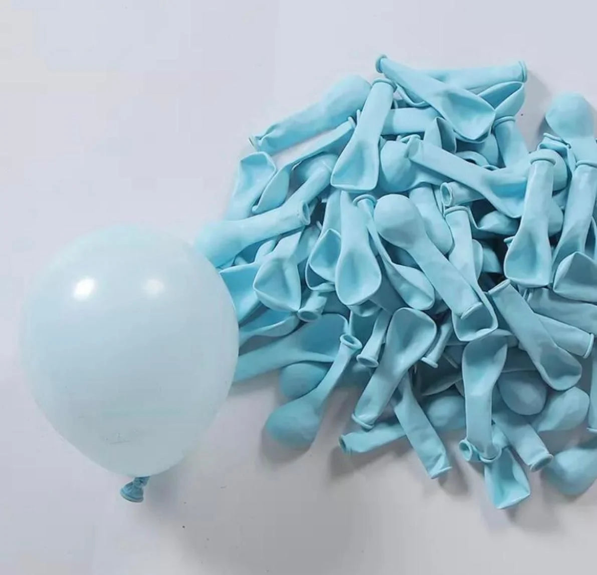 Mavi Makaron Balon 100 Adet 5 inç