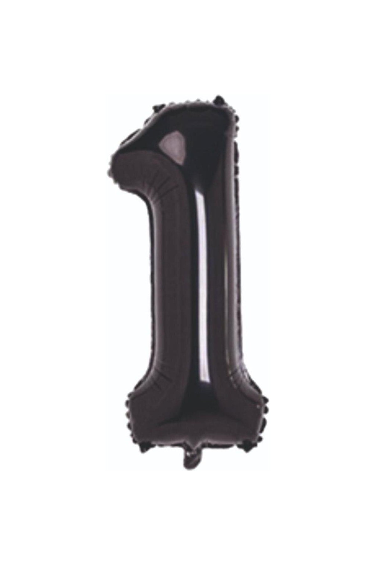 Folyo Balon 1 Rakamı Helyum Balon 76 Cm Siyah Renk