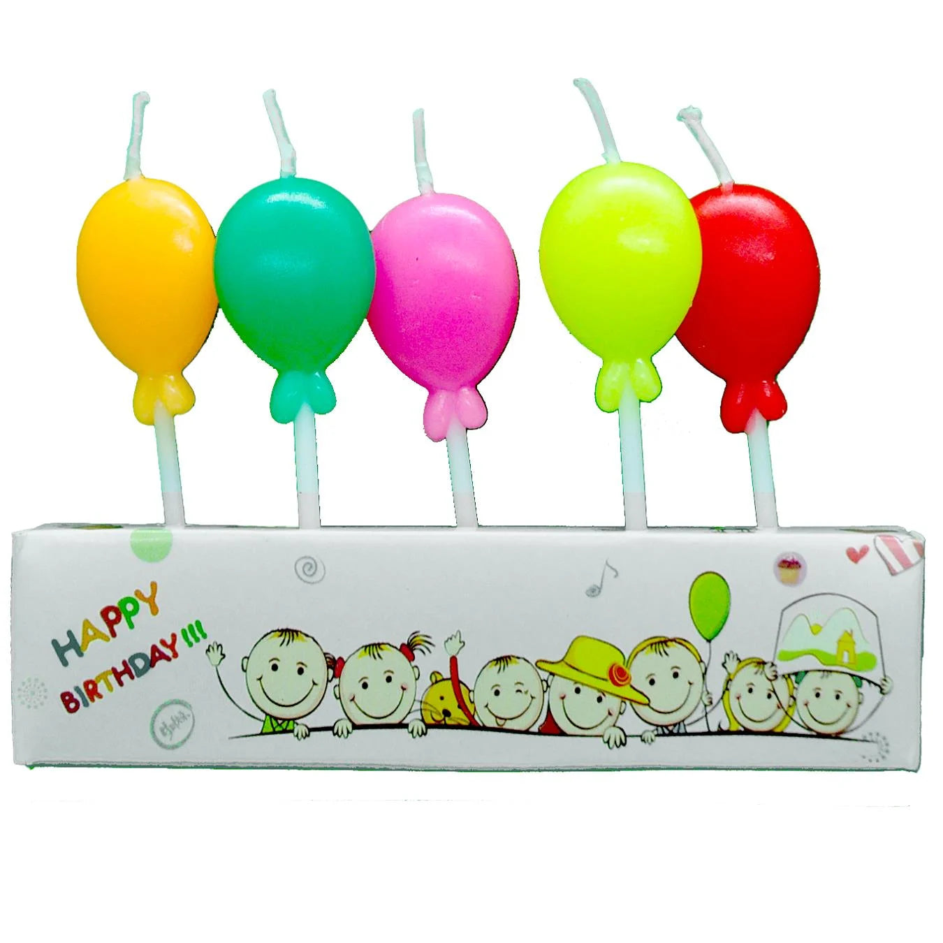 Renkli Balon Figürlü Mum